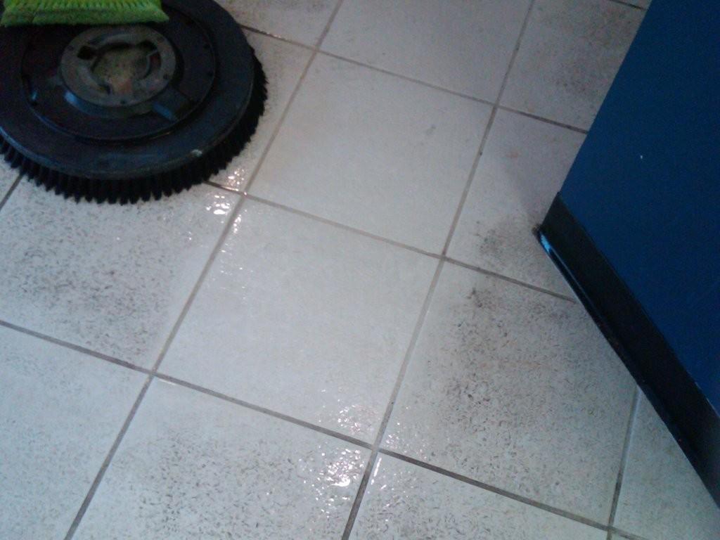 tile cleaned and dirty