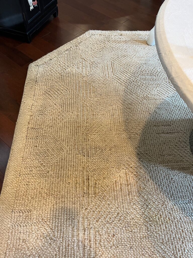 rug cleaning after photo